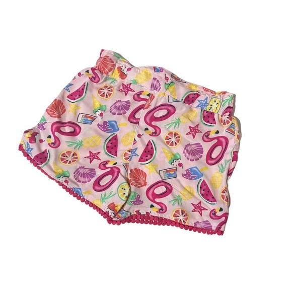 360 Kids Garanimals Girls Size 6 Shorts boho embroidered Set 2 Pcs pink pattern - Picture 7 of 7